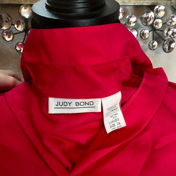 Awesome Deep‎ Pink 90s Business Casual/Professional Blouse - W 16 - Picture 9 of 9